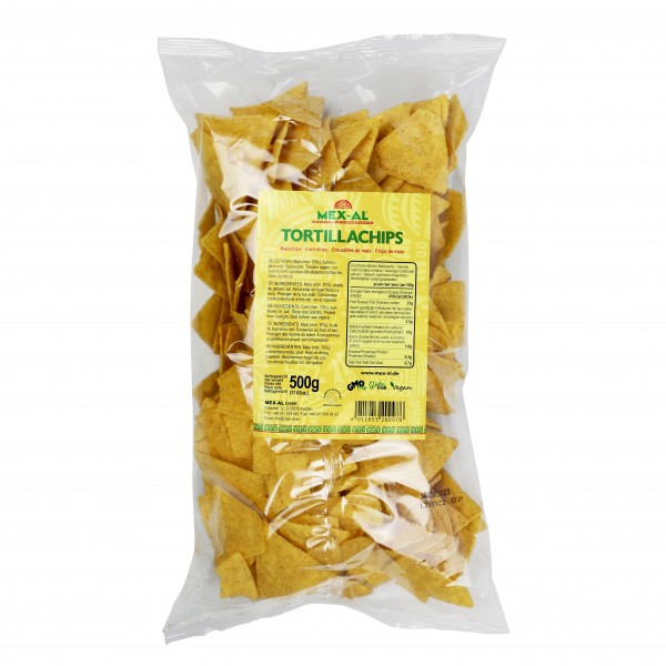 TRIANGLE CHIPS SALTED triangular cornchips 500g bag