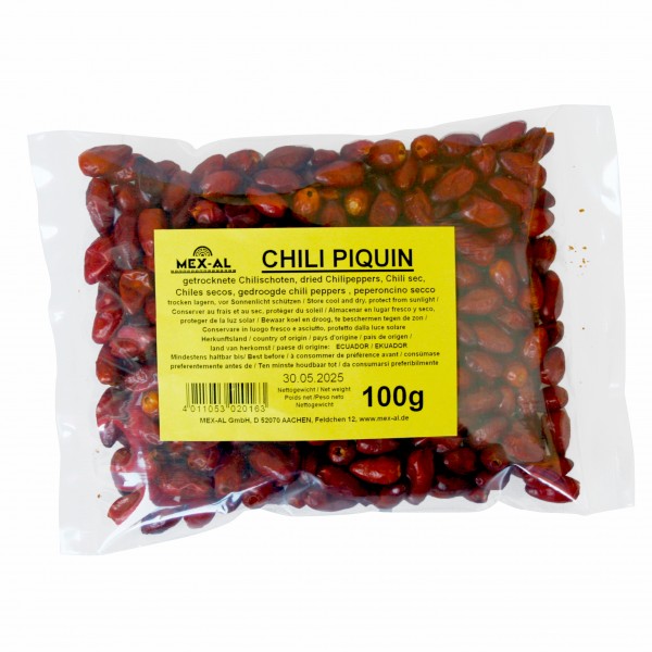 CHILI PIQUIN WHOLE, dry, 100g bag