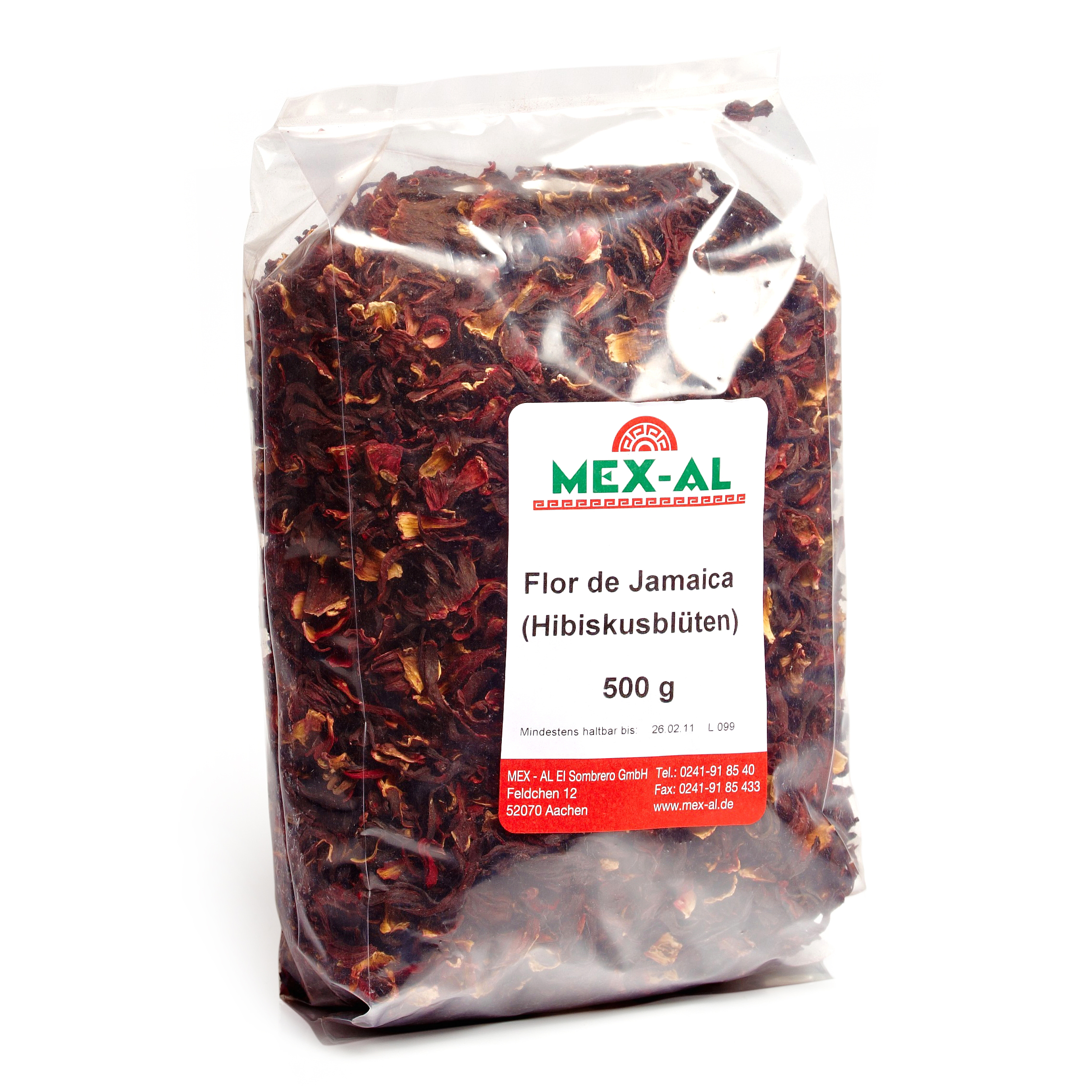 FLOR DE JAMAICA hibiscus flower dry 500g bag | Juices | Drinks | Mex-Al  GmbH webshop for Mexican Food and Drinks