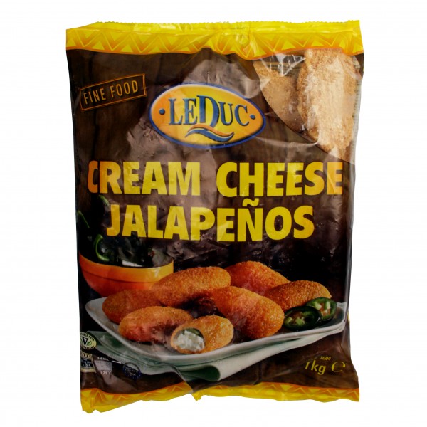pre-fried CREAM CHILITOS VERDES breaded/filled Jalapenohalves 1kg bag