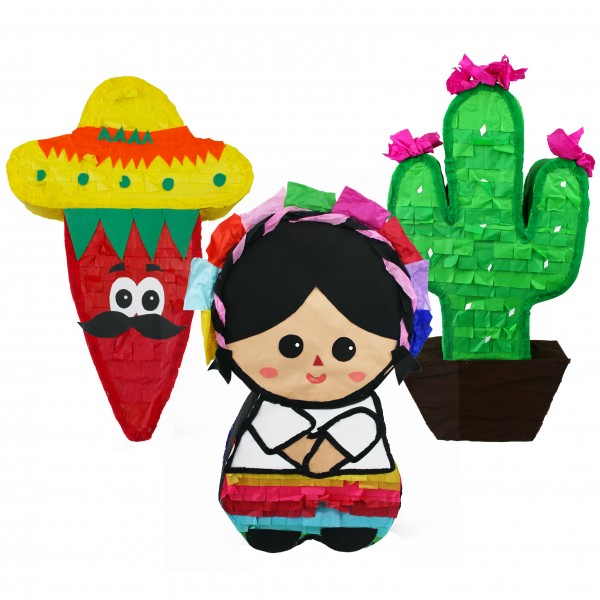 PINATA CACTUS or DOLL or CHILI PEPPER approx 68x35x13cm