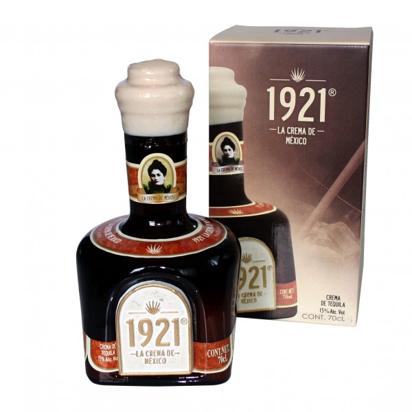 CREMA con TEQUILA 1921, Tequila Cream Likör 700ml 15%Vol Flasche
