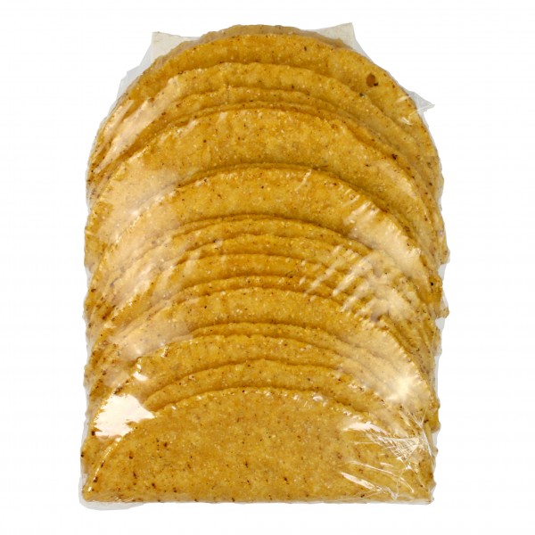 MISSION TACOSHELLS, tortillas de maíz fritas en forma de "U", bolsa de 20 piezas