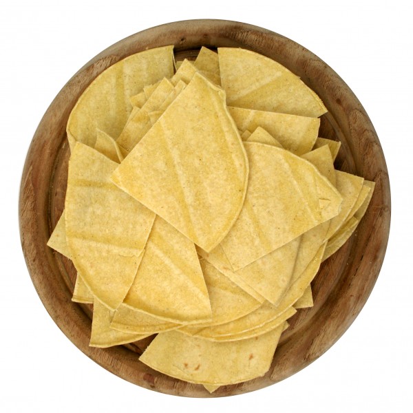 BIG PRE CUT cornchip triangles 1/4 cut ready to fry, 12kg case